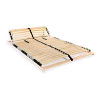 vidaXL Slatted Bed Base with 28 Slats 7 Zones 140x200cm Frame Home Bedroom