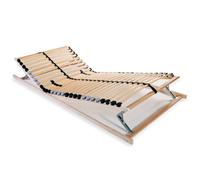 vidaXL Slatted Bed Base with 28 Slats 7 Zones 90x200cm Furniture Accessory