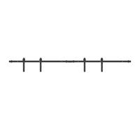 vidaXL Sliding Cabinet Door Kit 183 cm Carbon Steel