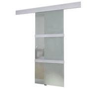 vidaXL Sliding Door Aluminium and Glass Track System Gate Home Room Furniture vi
