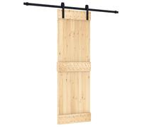 vidaXL Sliding Door Barn Door with Hardware Set Interior Door Solid Wood Pine