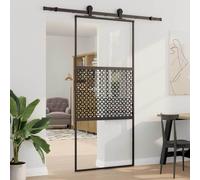 Sliding Door ESG Black Building Material Door Multi Patterns Multi Size vidaXL