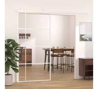 Sliding Door Inner Glass Door Sliding Barn Door Aluminium and ESG Glass vidaXL