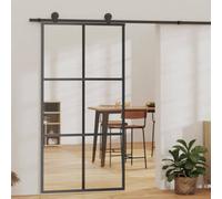 Vidaxl Sliding Door Esg Glass And Aluminium 102X205 Cm Black