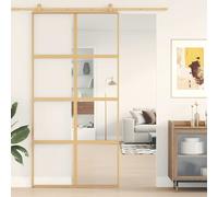 Sliding Door Inner Glass Door Sliding Barn Door Aluminium and ESG Glass vidaXL