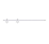 vidaXL Sliding Door Hardware Kit 183cm Steel White, White