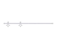 vidaXL Sliding Door Hardware Kit 200 cm Steel White Sliding Barn Door Track