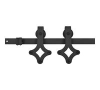 vidaXL Sliding Door Hardware Kit, Barn Door Track for Kitchen Study, Sliding Doo