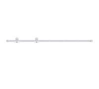 vidaXL Sliding Door Hardware Kit Barn Kitchen Sliding Door Runner Roller Hardware Kit System Closet Rail Roller Hanger 200 cm Steel White