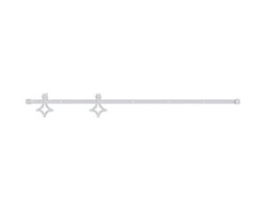vidaXL Sliding Door Hardware Kit Barn Kitchen Sliding Door Runner Roller Hardware Kit System Closet Rail Roller Hanger 183 cm Steel White