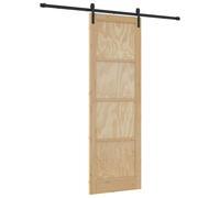 vidaXL Sliding Door with Fitting Set 78 x 232 cm Solid Pine Wood