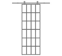 vidaXL Sliding Door with Hardware Set 76x205 cm ESG Glass&Aluminium