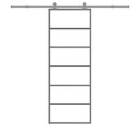 vidaXL Sliding Door with Hardware Set 76x205 cm ESG Glass&Aluminium