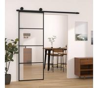 Vidaxl Sliding Door With Hardware Set 76X205 Cm Esg Glass&aluminium Sliding Doors