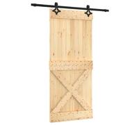 vidaXL Sliding Door with Hardware Set Interior Door Barn Door Solid Wood Pine