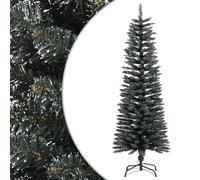 (120 x 40.5 cm) vidaXL Artificial Slim Christmas Tree with Stand Xmas Tree Decor Green PVC