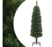vidaXL Slim Artificial Christmas Tree with Stand Green 150 cm PVC Ornament