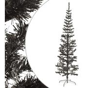 'vidaXL Slim Black Christmas Tree 210 cm- Easily Adjustable Branches with Robust Steel Stand for Indoor or Outdoor Festive Decorations Artifical Tree'.