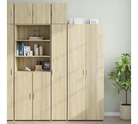 vidaXL Slim Storage Cabinet Sonoma Oak 30x42.5x225 cm Engineered Wood