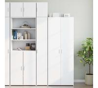 Vidaxl Slim Storage Cabinet White 30X42.5X225 Cm Engineered Wood