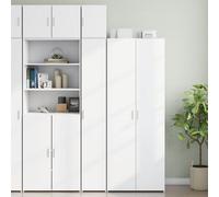 Vidaxl Slim Storage Cabinet White 30X42.5X225 Cm Engineered Wood