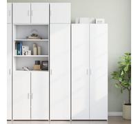 Vidaxl Slim Storage Cabinet White 40X42.5X225 Cm Engineered Wood