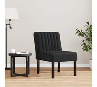 vidaXL Slipper Chair Black Velvet, Black