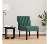 Slipper Chair Accent Velvet Sofa Dark Green vidaXL