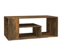 vidaXL Smoked Oak Coffee Table - Modern Engineered Wood Construction with Underneath Storage Space, Suitable for Living Room Décor”