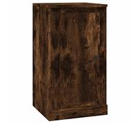 vidaXL Smoked Oak Sideboard - Functional Storage and Display Furniture - Engineered Wood Material for Durability and Stability - Ideal for Hallway or Living Room - Modern Style