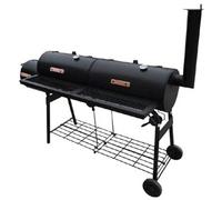 vidaXL Smoker BBQ Nevada XL Black Outdoor Cooking Double Grill Box Appliance
