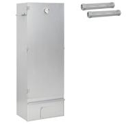vidaXL Smoker Oven 3 pcs 44.5 x 29 x 110 cm Galvanised steel Silver, Modern Smok
