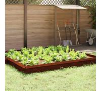 vidaXL Snail Fence 16 pcs Rusty 50 x 3.5 x 25 cm Weathering Steel