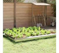 vidaXL Snail Fence 4 pcs Silver 50 x 3.5 x 25 cm Galvanised Steel