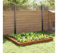 vidaXL Snail Fences 12 pcs Rusty Weathering Steel