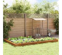 vidaXL Snail Fences 16 pcs Rusty Weathering Steel