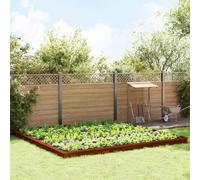 vidaXL Snail Fences 20 pcs Rusty Weathering Steel