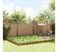 vidaXL Snail Fences 20 pcs Rusty Weathering Steel
