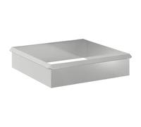 vidaXL Snail Fences, 8 Pieces, Silver Galvanised Steel, Garden and Patio, Modern Metal Fence Section, Sturdy Outdoor Barrier, Simple Separation Design