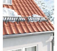 vidaXL Snow Guard Support 2 pcs Anthracite 29.5 x 3 x 34.5 cm Steel