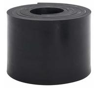 vidaxl Snow Plow Rubber Edge - 300x15x1 cm, Black, Styrene-Butadiene Rubber with Double Mesh Layer, Surface Protection, Easy Trimming, Quiet Operation, Customized for Effective Snow Removal