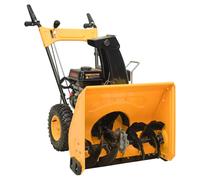 vidaXL Snow Thrower 6.5 HP Yellow and Black Commercial Snow Blower Outdoor