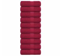 vidaXL Soap Towels 10 pcs Bordeaux 30x30 cm 360 gsm 100% Cotton towel