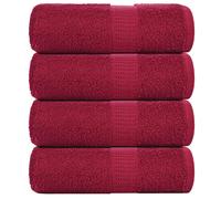 vidaXL Soap Towels 4 pcs Bordeaux 30x30 cm 360 gsm 100% Cotton towel
