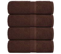 vidaXL Soap Towels 4 pcs Brown 30x30 cm 360 gsm 100% Cotton towel bath towel