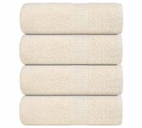 vidaXL Soap Towels 4 pcs Cream 30x30 cm 360 gsm 100% Cotton towel bath towel