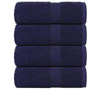 vidaXL Soap Towels 4 pcs Navy Blue 30x30 cm 360 gsm 100% Cotton towel