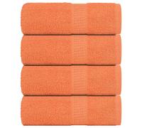 vidaXL Soap Towels 4 pcs Orange 30x30 cm 360 gsm 100% Cotton towel bath towel