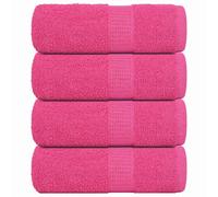 vidaXL Soap Towels 4 pcs Pink 30x30 cm 360 gsm 100% Cotton towel bath towel