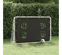 vidaXL Soccer Goal Training Net Steel Football Training Goal with Aiming Wall